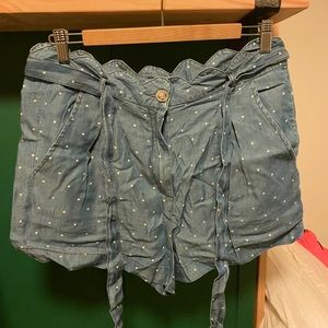 Dotted Jean shorts